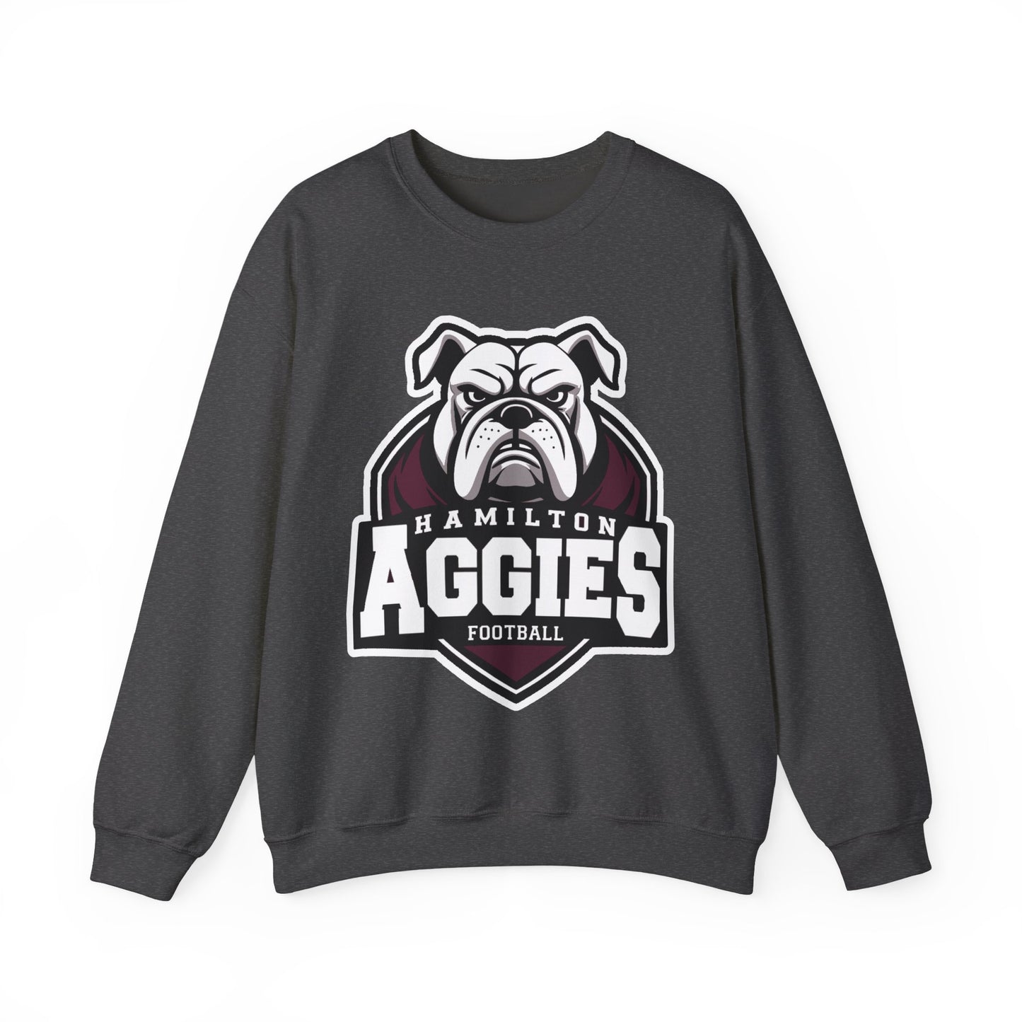 Adult Crewneck Sweatshirt \ Hamilton Aggies Football \ HAF2