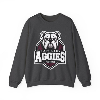 Adult Crewneck Sweatshirt \ Hamilton Aggies Football \ HAF2