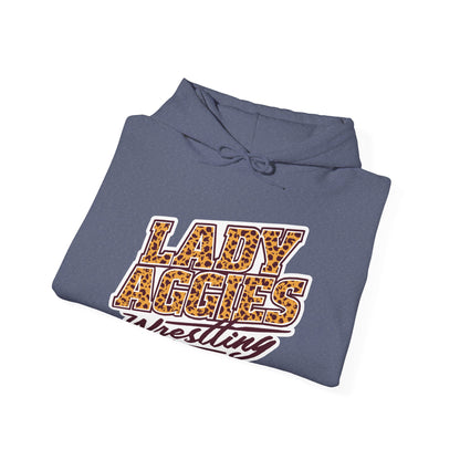 Adult Hoodie Sweatshirt \ Hamilton Aggies Wrestling \ HAWG3