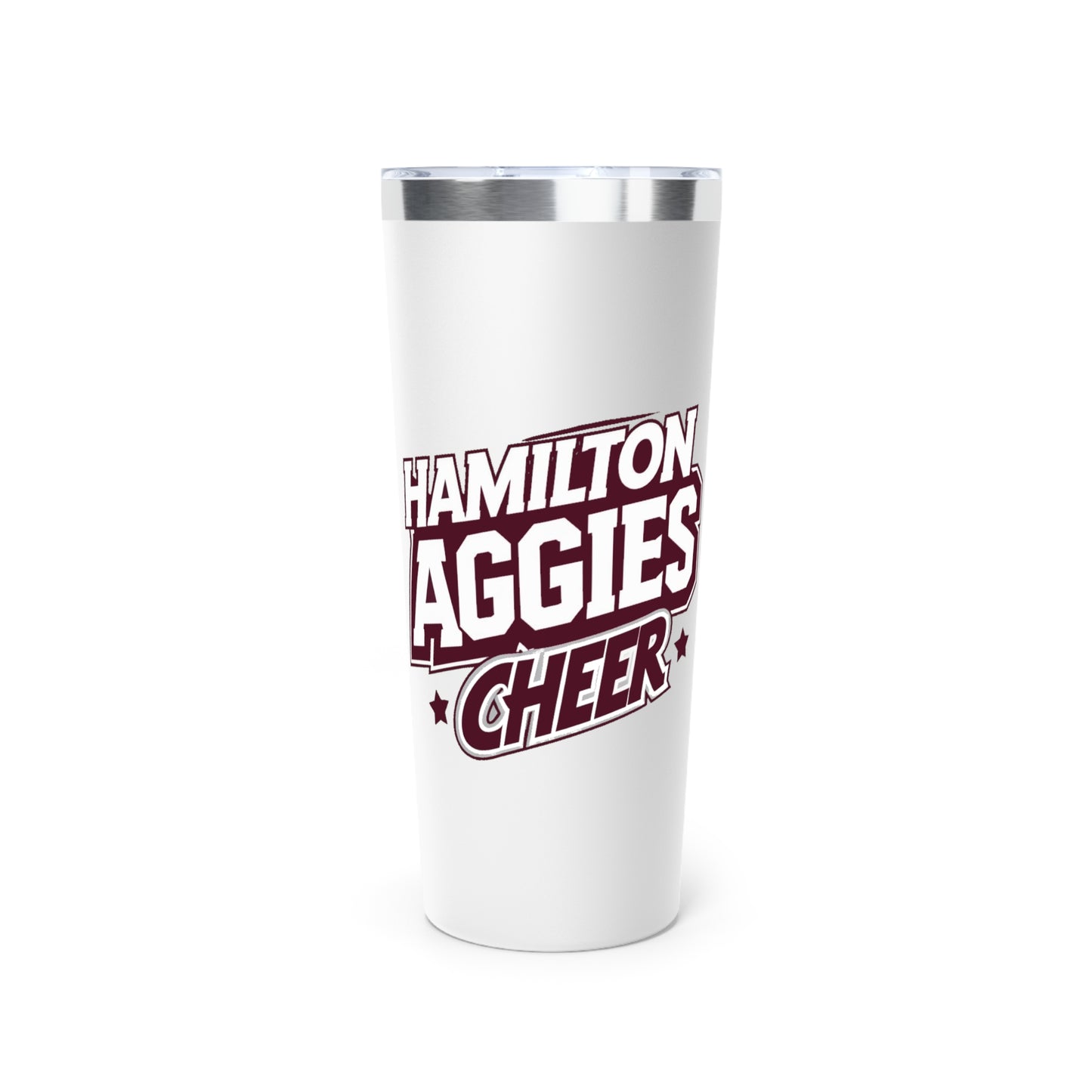 22oz Cooper Insulated Tumbler \ Hamilton Aggies Cheer \ HAC1