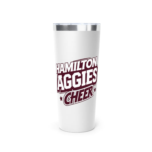 22oz Cooper Insulated Tumbler \ Hamilton Aggies Cheer \ HAC1