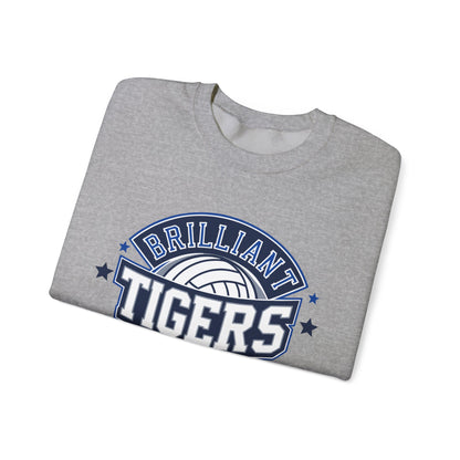 Adult Crewneck Sweatshirt \ Brilliant Tigers Volleyball \ BTV1