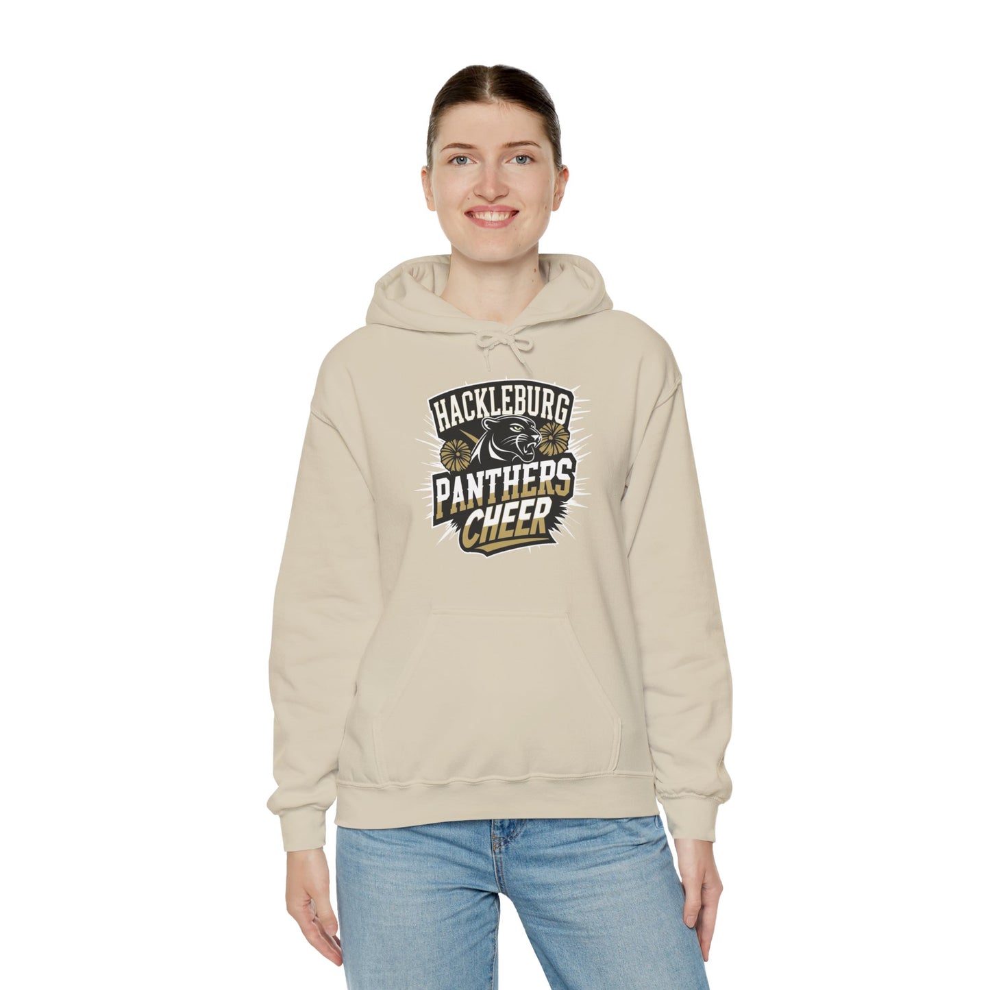 Adult Hoodie Sweatshirt \ Hackleburg Panthers Cheer \ HPC1