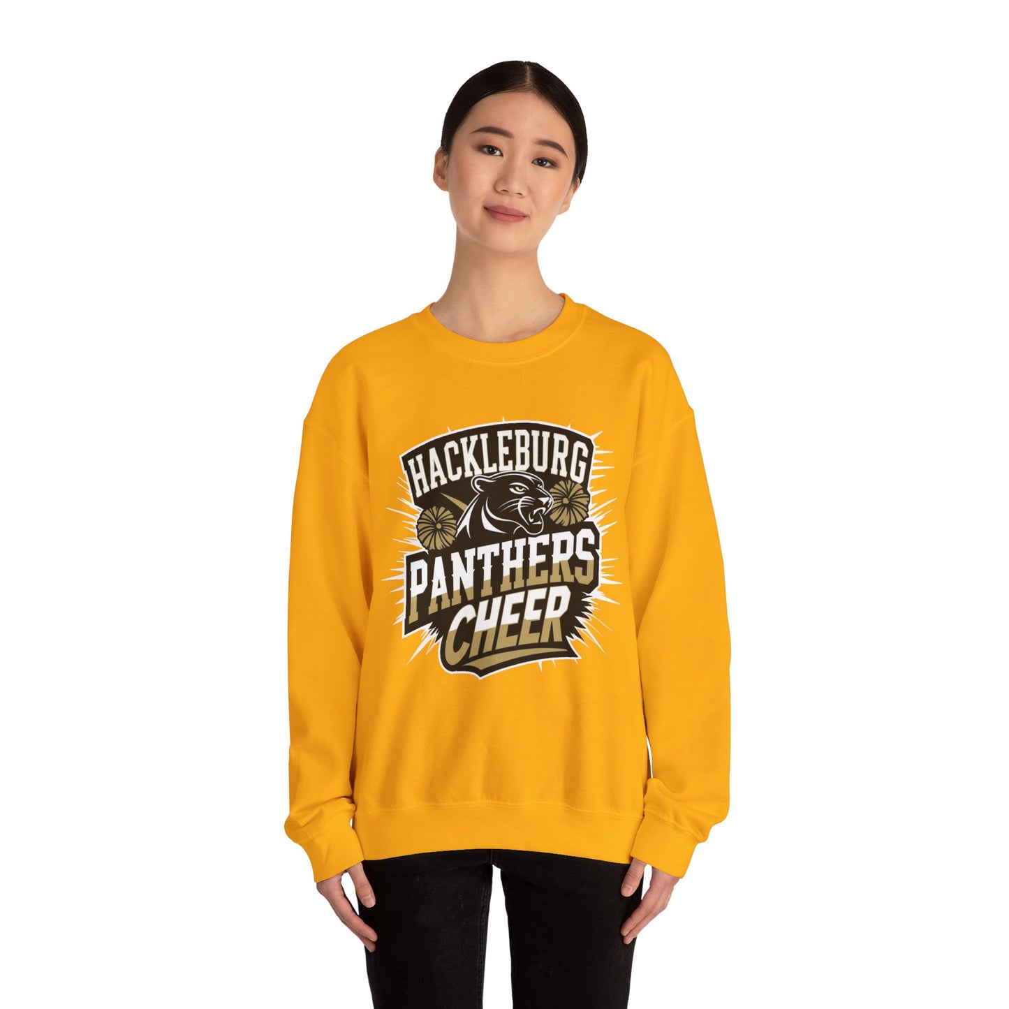 Adult Crewneck Sweatshirt \ Hackleburg Panthers Cheer \ HPC1