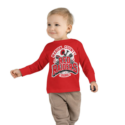 Toddler Long Sleeve Tee \ Marion County Red Raiders Band \ MCB2
