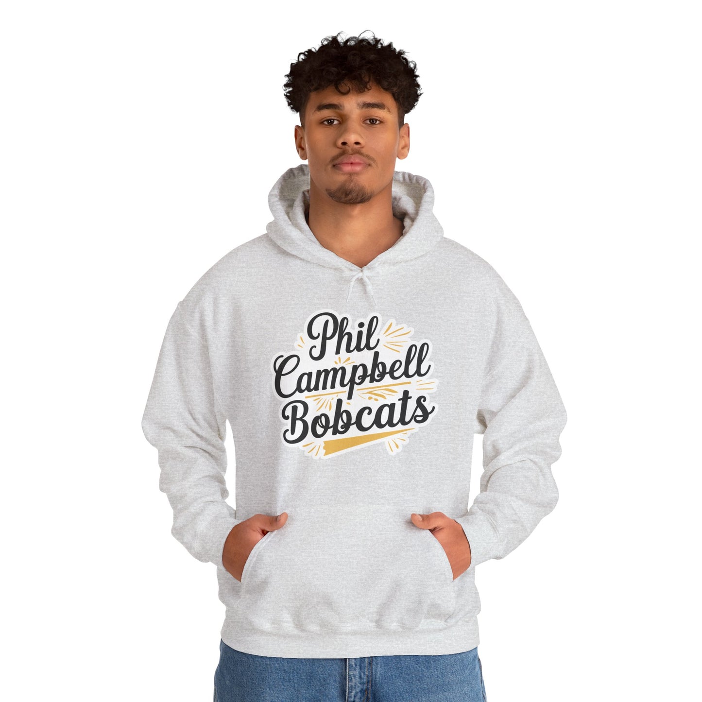Adult Hoodie Sweatshirt \ Phil Campbell Bobcats \ PCBG2