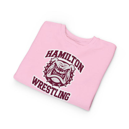 Toddler Crewneck Sweatshirt \ Hamilton Aggies Wrestling \ HAW2