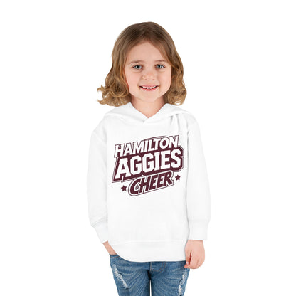 Toddler Hoodie Sweatshirt \ Hamilton Aggies Cheer \ HAC1