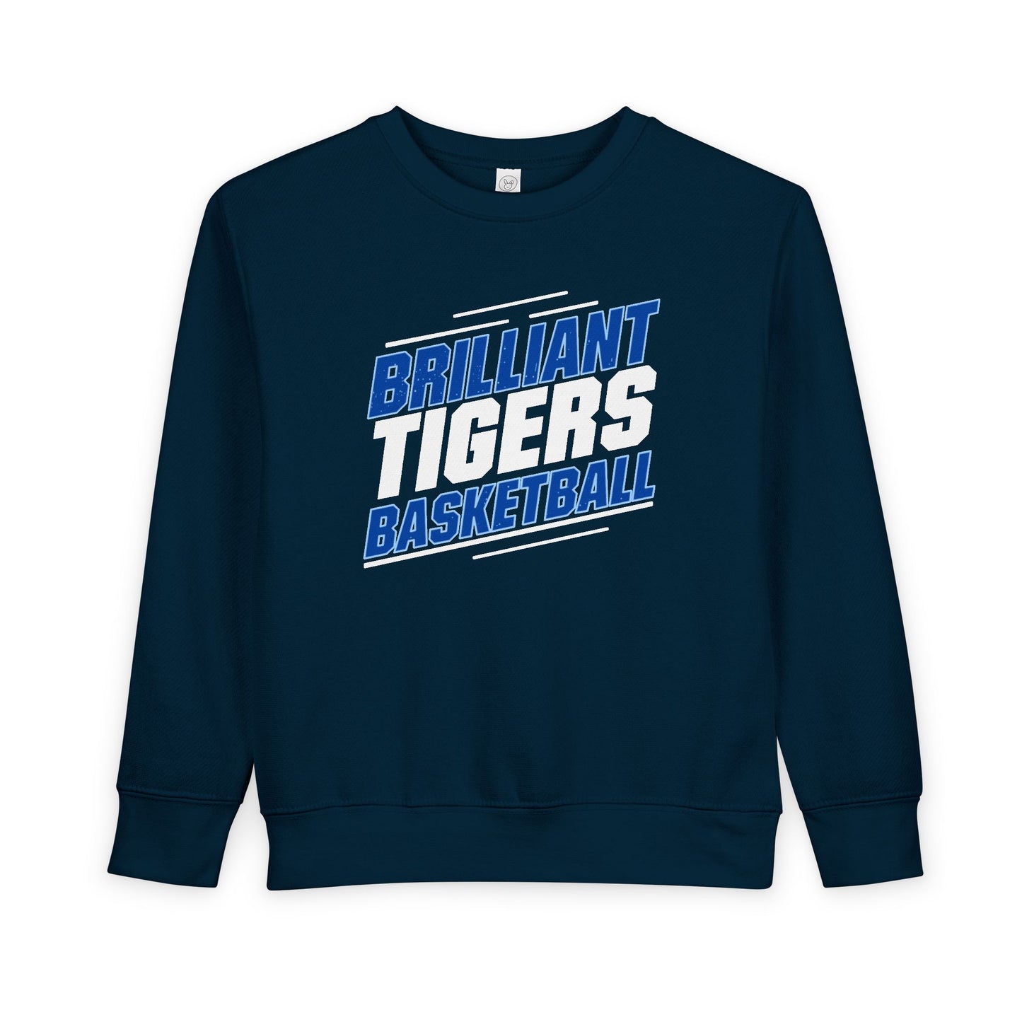 Toddler Crewneck Sweatshirt \ Brilliant Tigers Basketball \ BTBK2