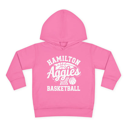 Toddler Hoodie Sweatshirt \ Hamilton Aggies Basketball \ HABBG1