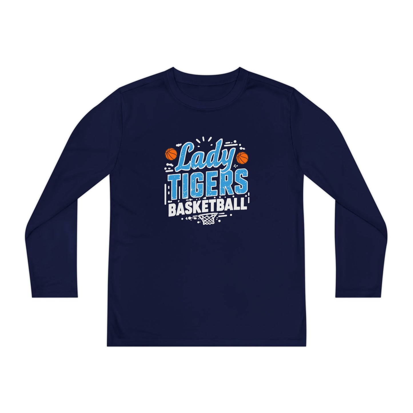 Youth Long Sleeve Tee \ Brilliant Tigers Basketball \ BTBKG1