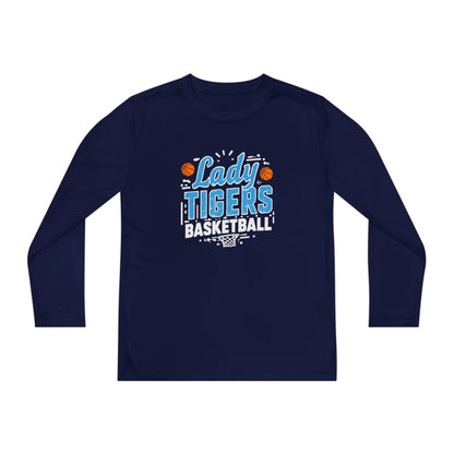 Youth Long Sleeve Tee \ Brilliant Tigers Basketball \ BTBKG1