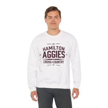 Adult Crewneck Sweatshirt \ Hamilton Aggies Cross-Country \ HCC1