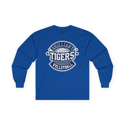 Adult Long Sleeve Tee \ Brilliant Tigers Volleyball \ BTV1