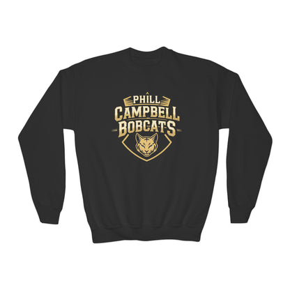 Youth Crewneck Sweatshirt \ Phill Campbell Bobcats \ PCB1