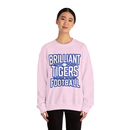 Adult Crewneck Sweatshirt \ Brilliant Tigers Football \ BTF1