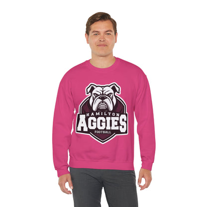 Adult Crewneck Sweatshirt \ Hamilton Aggies Football \ HAF2
