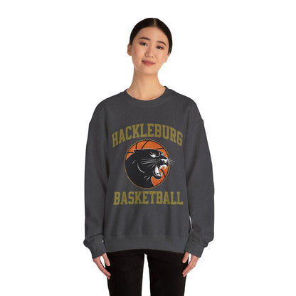 Adult Crewneck Sweatshirt \ Hackleburg Panther Basketball \ HPBK1