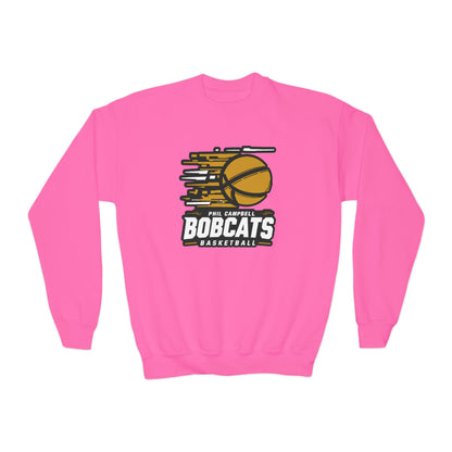 Youth Crewneck Sweatshirt \ Phil Campbell Bobcats Basketball \ PCBBK2