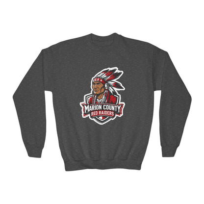Youth Crewneck Sweatshirt \ Marion County Red Raiders \ MC2