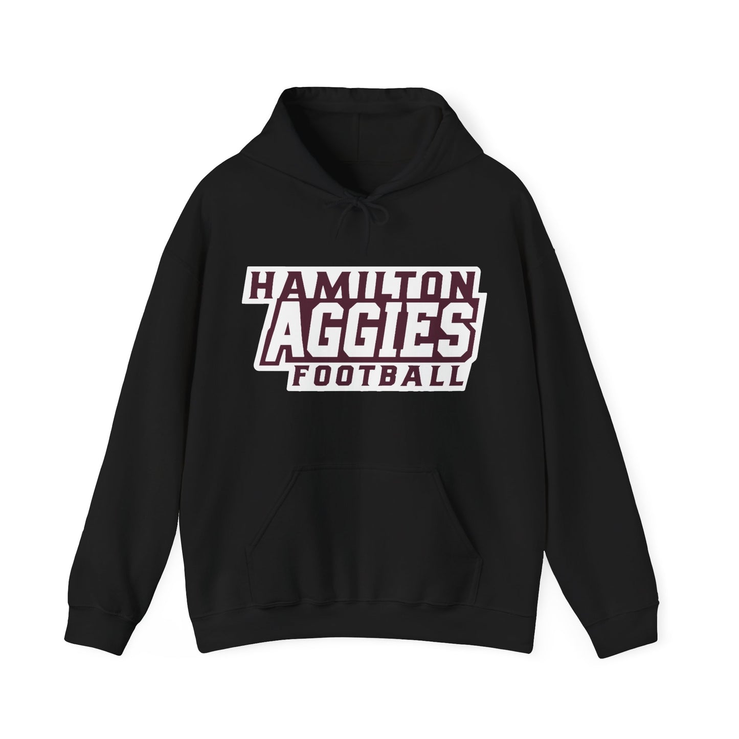 Adult Hoodie Sweatshirt \ Hamilton Aggies Football \ HAF1
