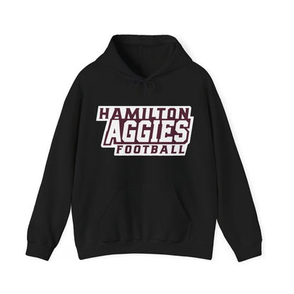 Adult Hoodie Sweatshirt \ Hamilton Aggies Football \ HAF1