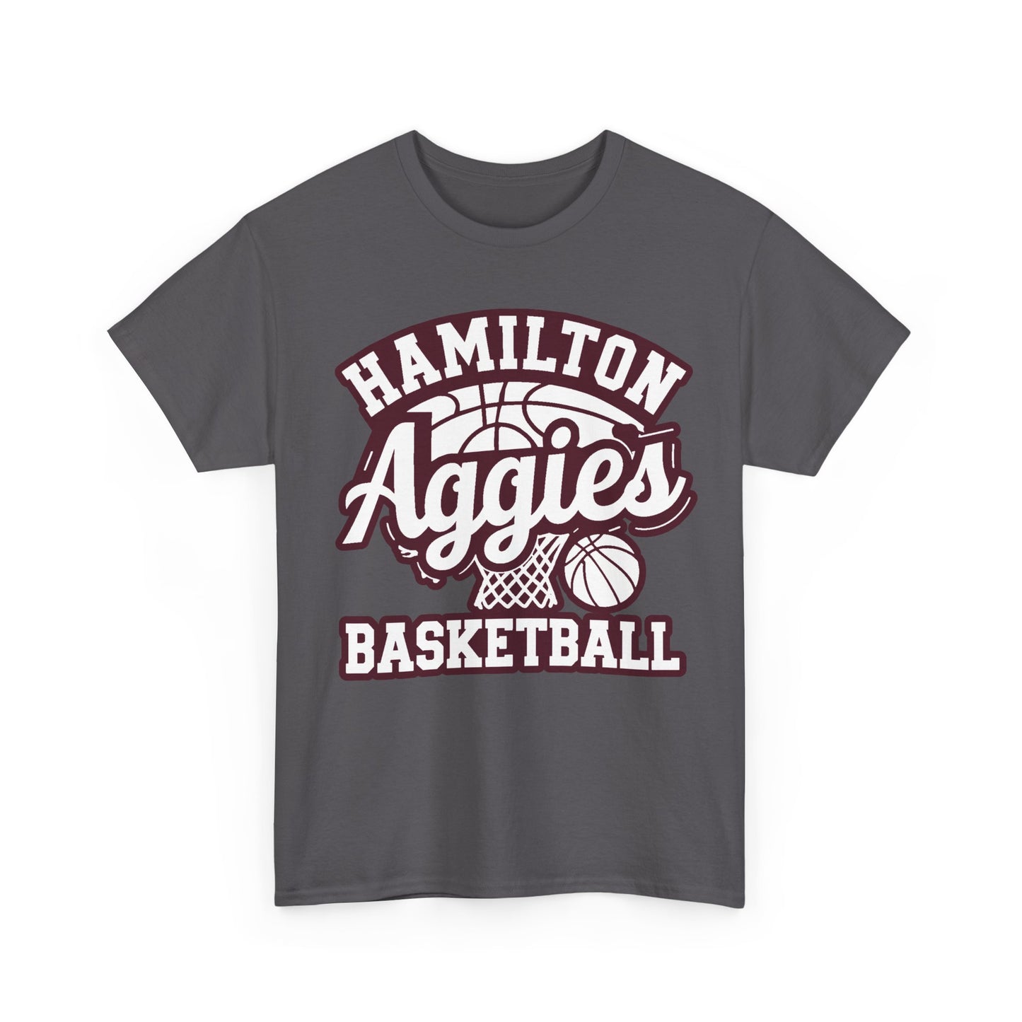 Adult Tee \ Hamilton Aggies Basketball \ HABKG1