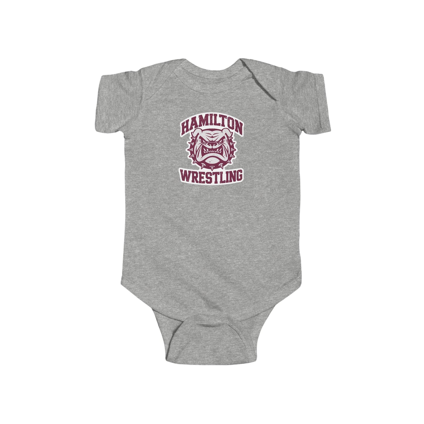Short Sleeve Baby Bodysuit \ Hamilton Aggies Wrestling \ HAW2