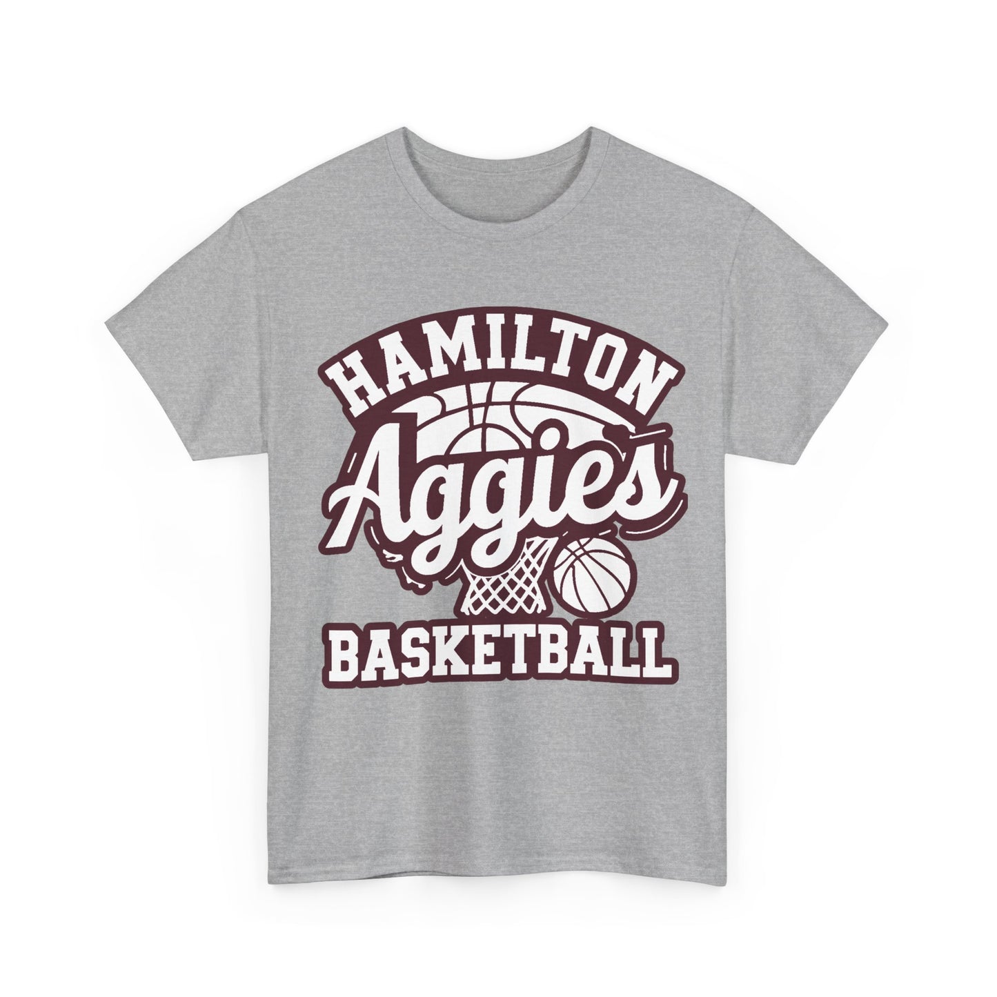 Adult Tee \ Hamilton Aggies Basketball \ HABBG1