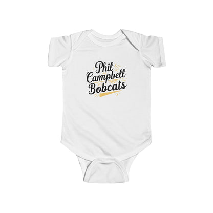 Short Sleeve Baby Bodysuit \ Phil Campbell Bobcats \ PCBG2