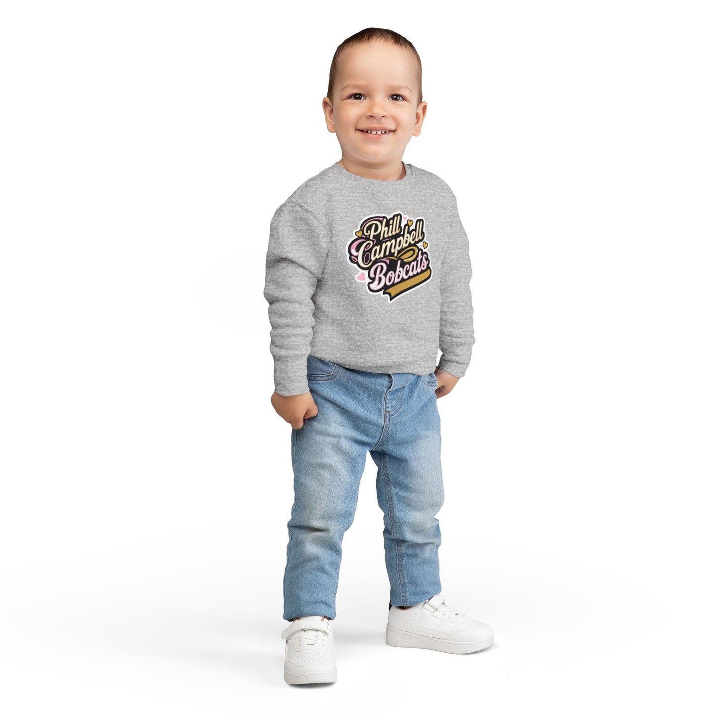 Toddler Crewneck Sweatshirt \ Phill Campbell Bobcats \ PCBG1
