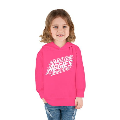 Toddler Hoodie Sweatshirt \ Hamilton Aggies Wrestling \ HAW1