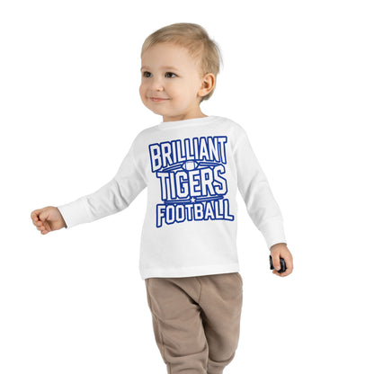 Toddler Long Sleeve Tee \ Brilliant Tigers Football \ BTF1
