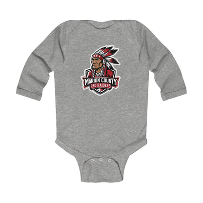 Long Sleeve Baby Bodysuit \ Marion County Red Raiders \ MC2