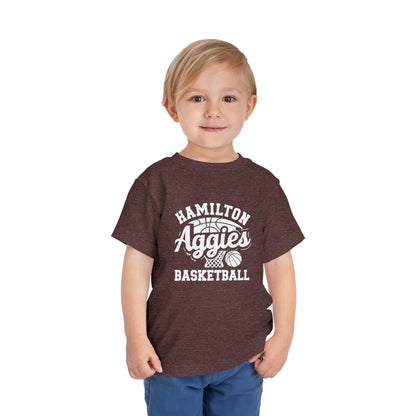 Toddler Tee \ Hamilton Aggies Basketball \ HABBG1