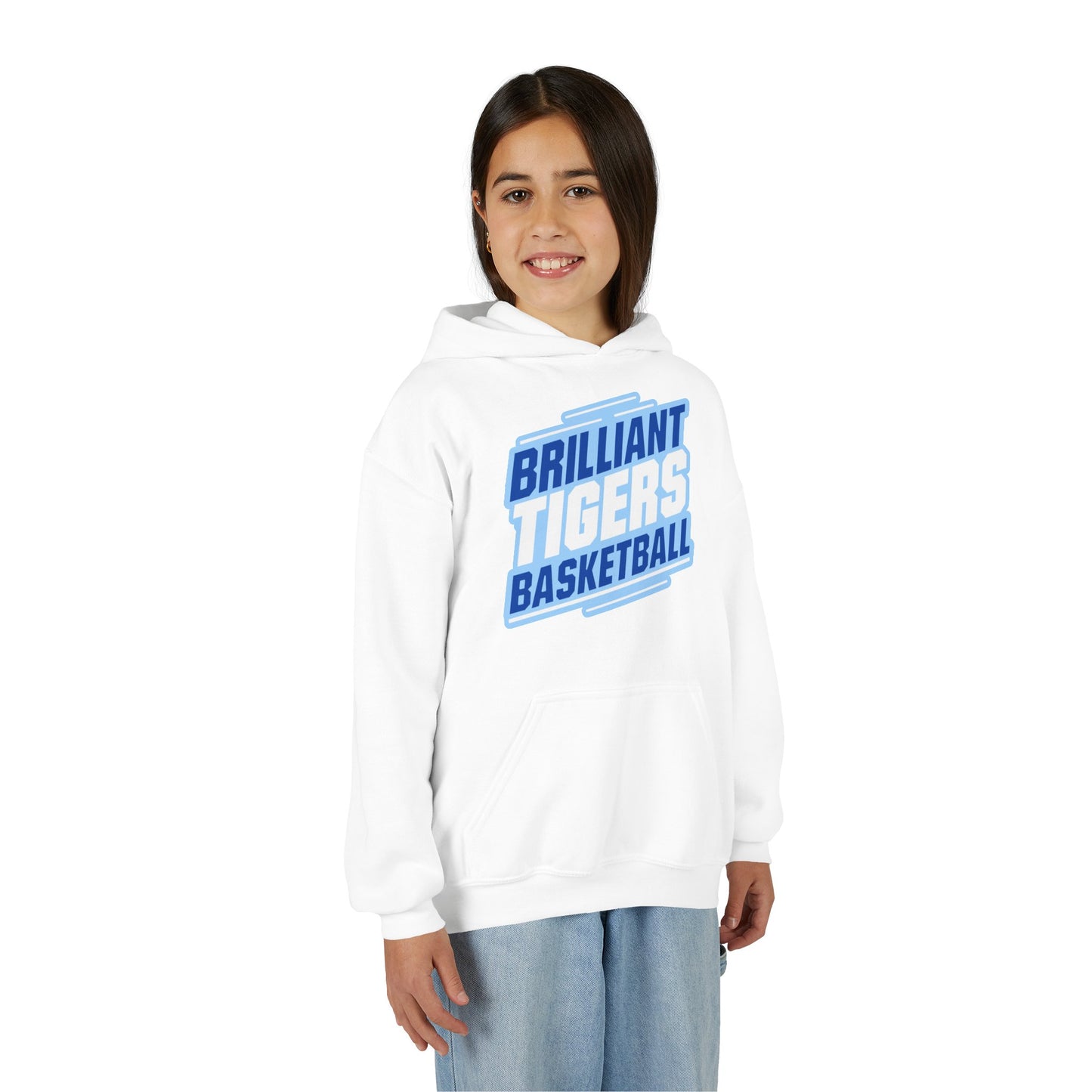 Youth Hoodie Sweatshirt \ Brilliant Tigers Basketball \ BTBK2