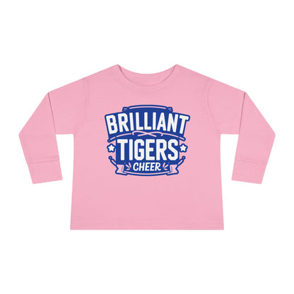 Toddler Long Sleeve Tee \ Brilliant Tigers Cheer \ BTC2