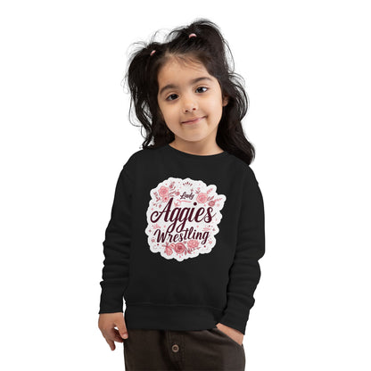Toddler Crewneck Sweatshirt \ Hamilton Aggies Wrestling \ HAWG1