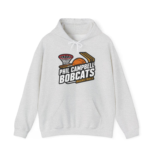 Adult Hoodie Sweatshirt \ Phil Campbell Bobcats Basketball \ PCBBK1