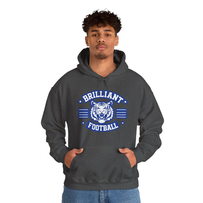 Adult Hoodie Sweatshirt \ Brilliant Tigers Football \ BTF2