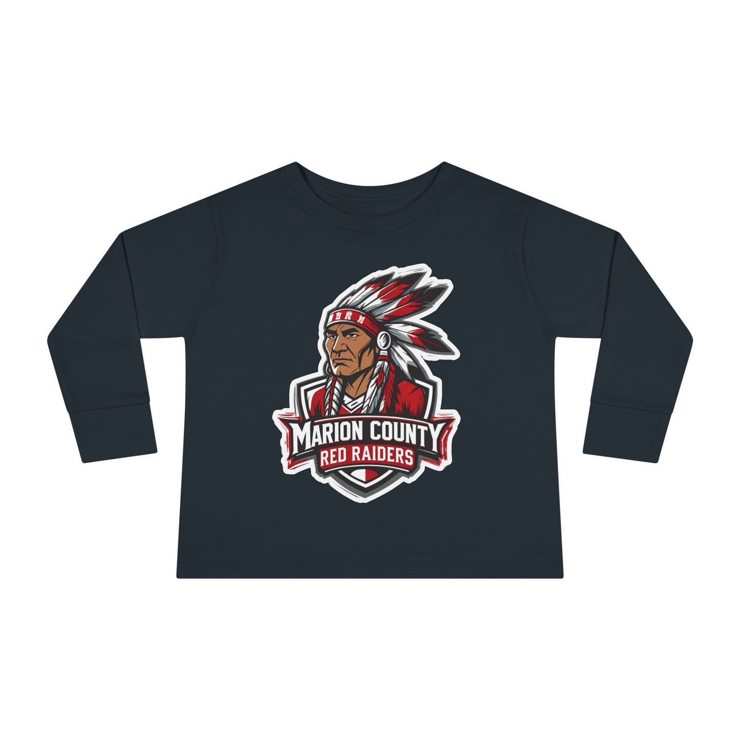 Toddler Long Sleeve Tee \ Marion County Red Raiders \ MC2