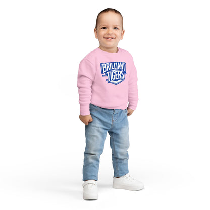 Toddler Crewneck Sweatshirt \ Brilliant Tigers \ BT2