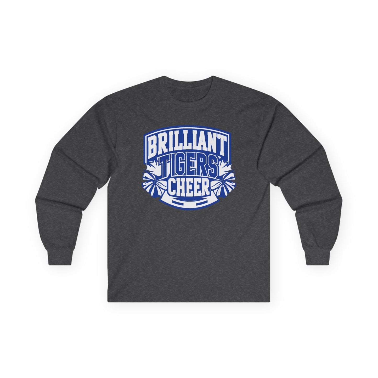 Adult Long Sleeve Tee \ Brilliant Tigers Cheer \ BTC1