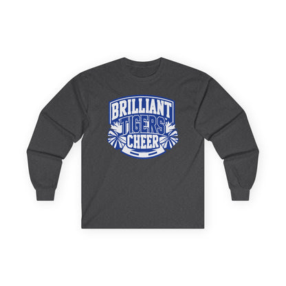 Adult Long Sleeve Tee \ Brilliant Tigers Cheer \ BTC1