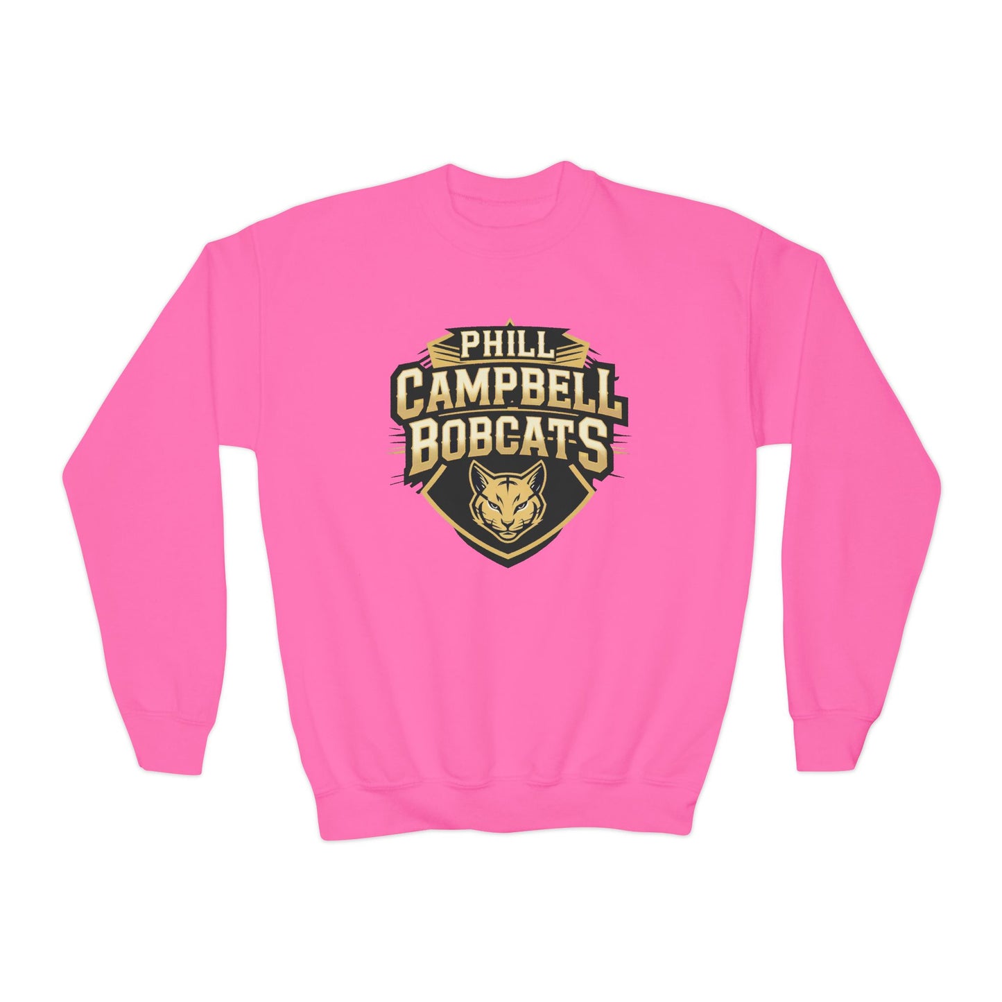 Youth Crewneck Sweatshirt \ Phill Campbell Bobcats \ PCB1