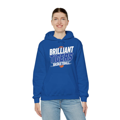 Adult Hoodie Sweatshirt \ Brilliant Tigers Basketball \ BTBK1
