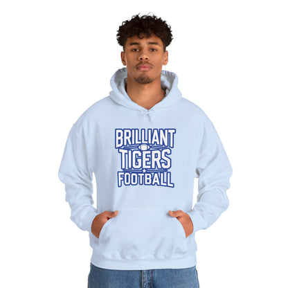 Adult Hoodie Sweatshirt \ Brilliant Tigers Football \ BTF1