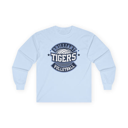 Adult Long Sleeve Tee \ Brilliant Tigers Volleyball \ BTV1
