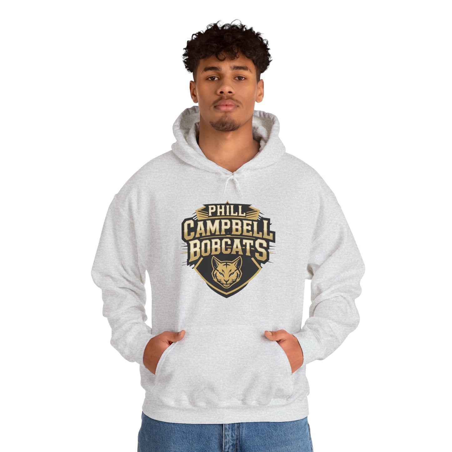 Adult Hoodie Sweatshirt \ Phill Campbell Bobcats \ PCB1