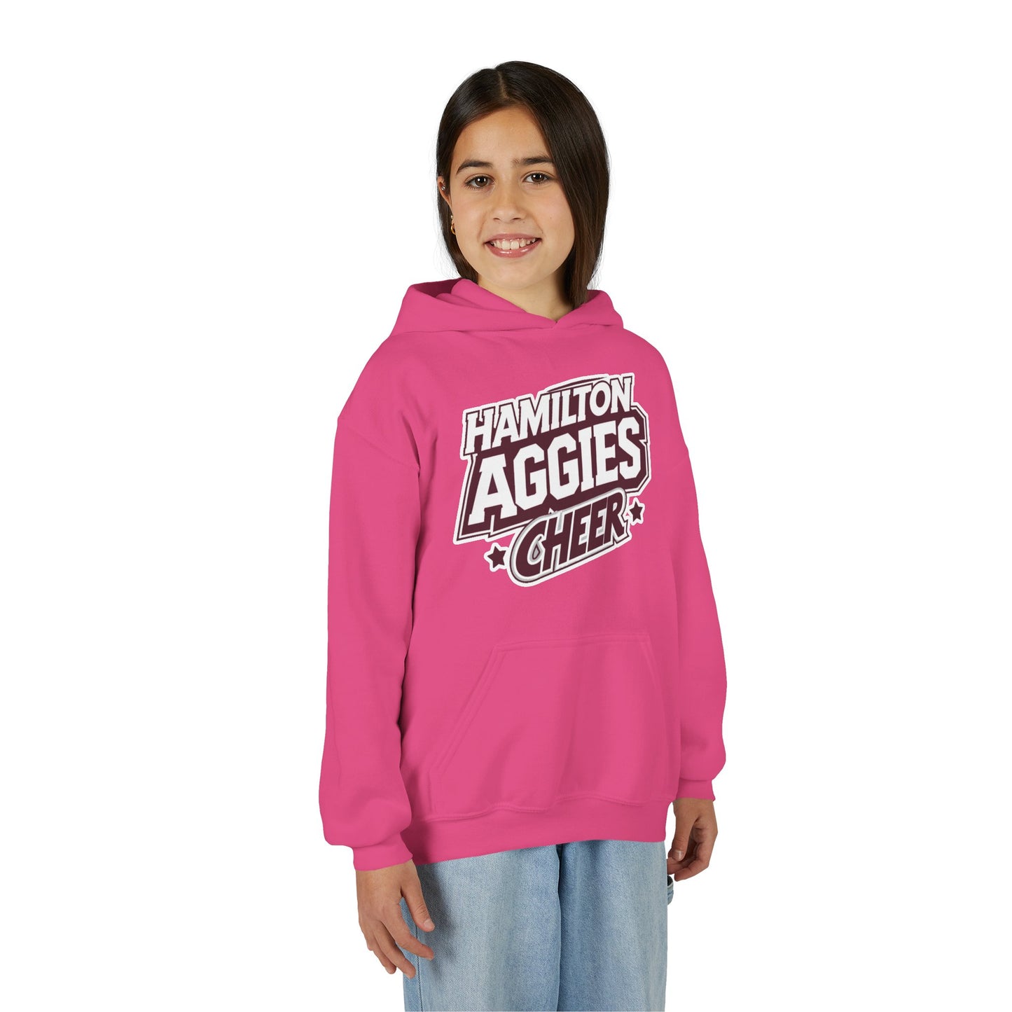Youth Hoodie Sweatshirt \ Hamilton Aggies Cheer \ HAC1